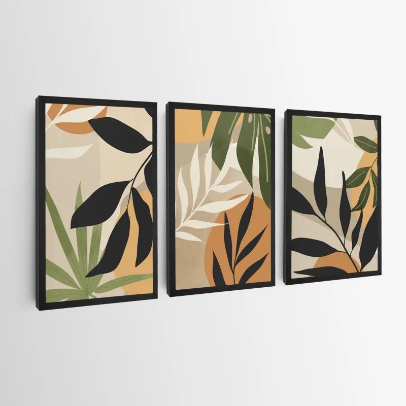 Tablou Multicanvas Leaves Organicrt mockup 0