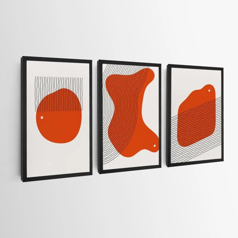 Tablou Multicanvas Orange Circle mockup 0