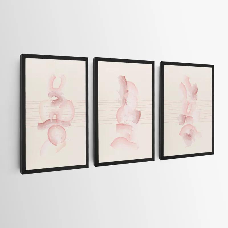 Tablou Multicanvas Pretty Pink Shape mockup 0