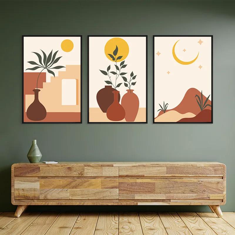 Tablou Multicanvas Brown Vase mockup 2