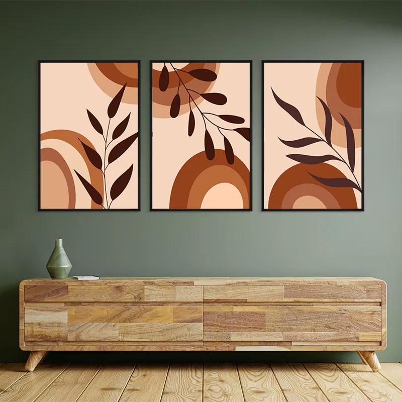 Tablou Multicanvas Brownbstract mockup 2