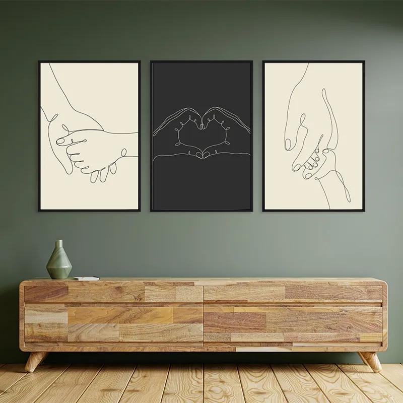 Tablou Multicanvas Hand Gestures mockup 2
