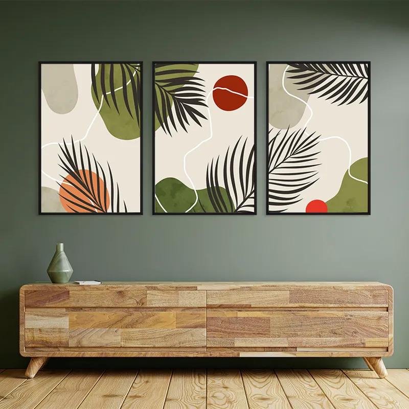 Tablou Multicanvas Jungle Leaf mockup 2