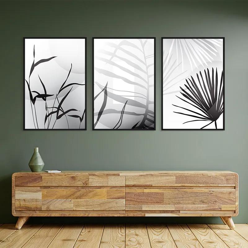 Tablou Multicanvas Leaf Shadow mockup 2