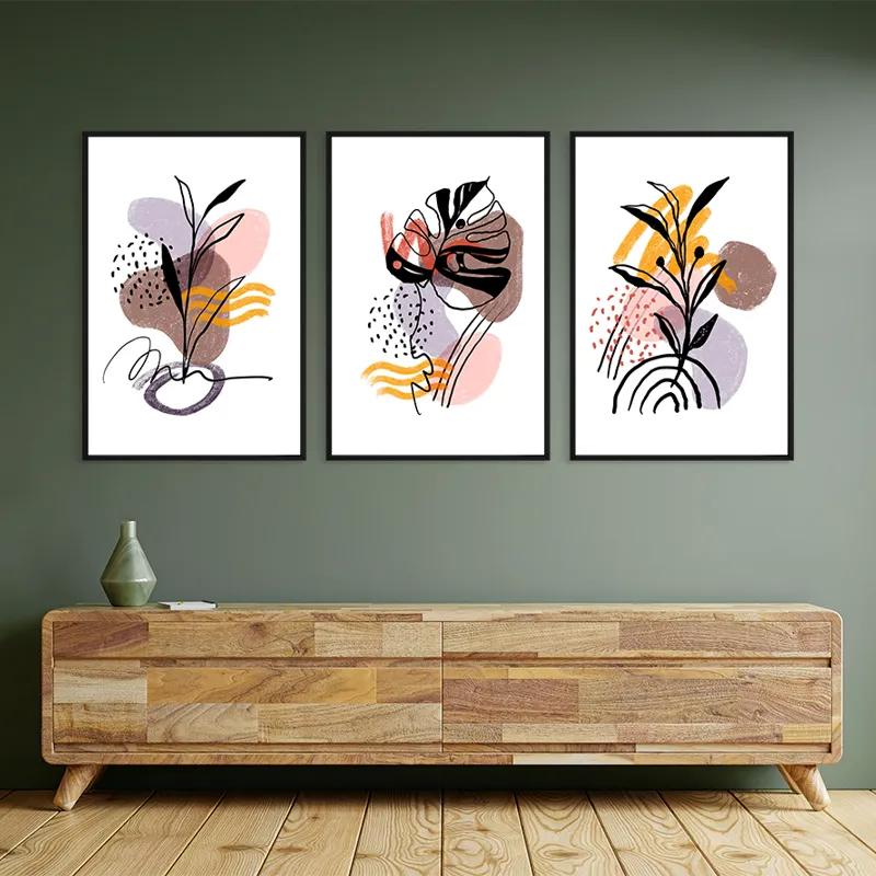 Tablou Multicanvas Pretty Leaf mockup 2