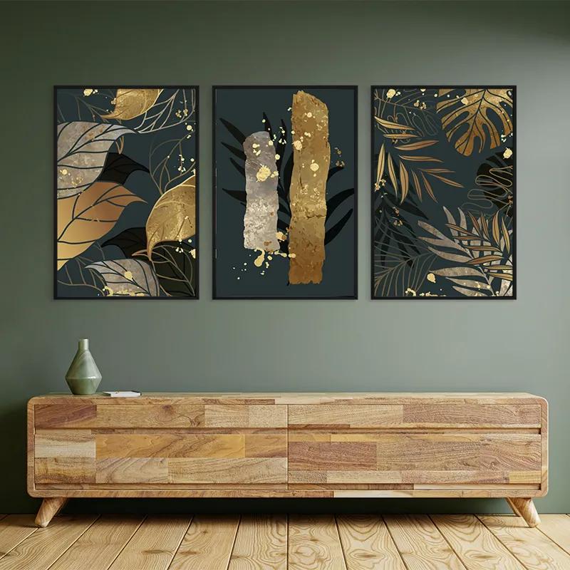 Tablou Multicanvas Tropical Leaves mockup 2