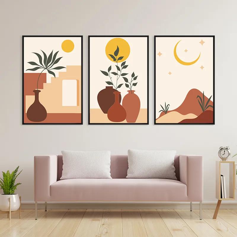 Tablou Multicanvas Brown Vase mockup 3