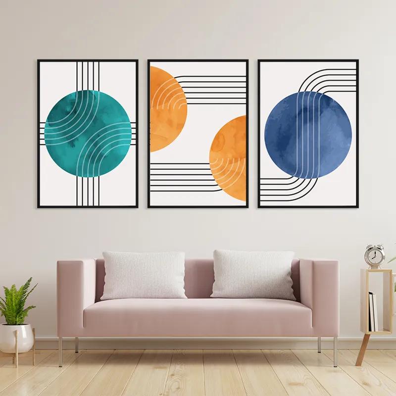 Tablou Multicanvas Colorful Circle mockup 3