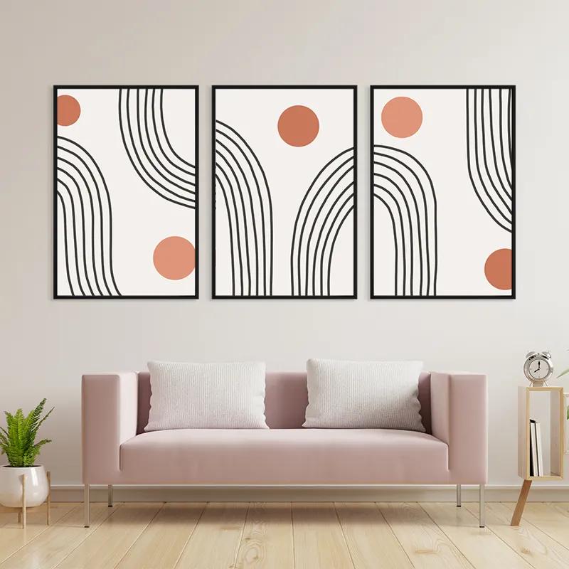 Tablou Multicanvas Moonnd Lines mockup 3