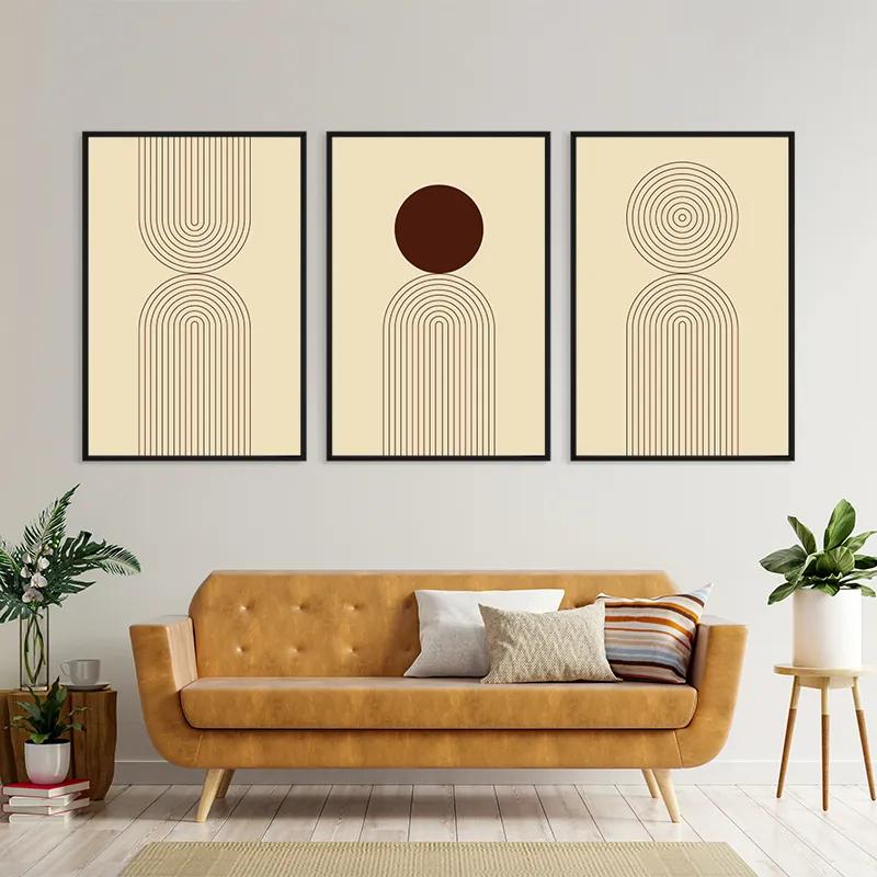 Tablou Multicanvas Cream Set mockup 4