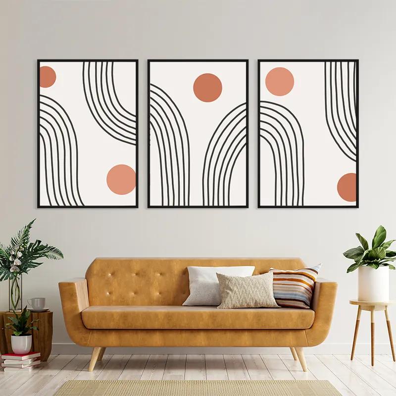 Tablou Multicanvas Moonnd Lines mockup 4