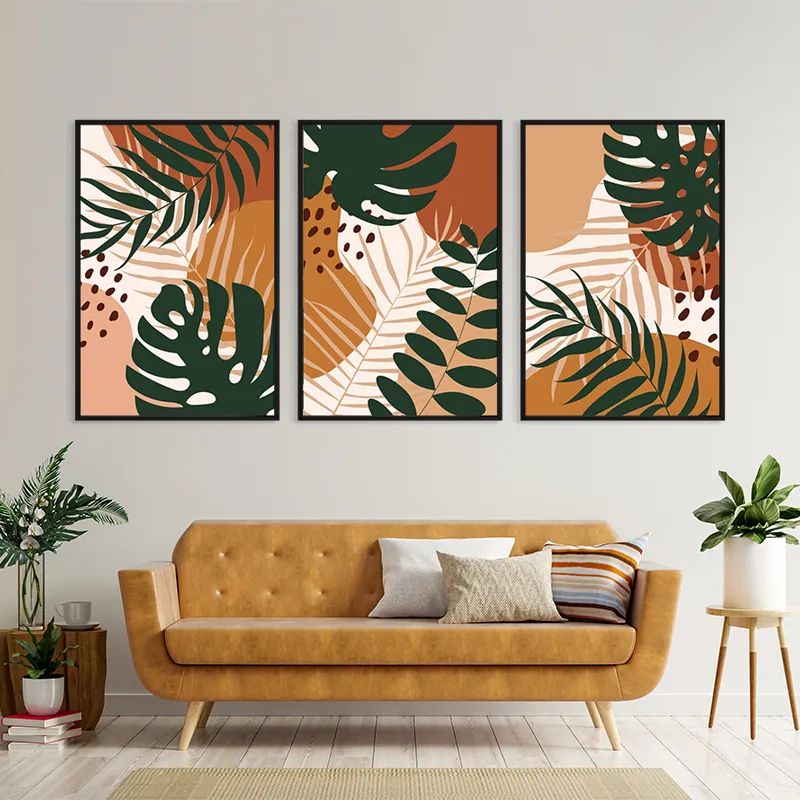 Tropical Green Leaves mockup 4