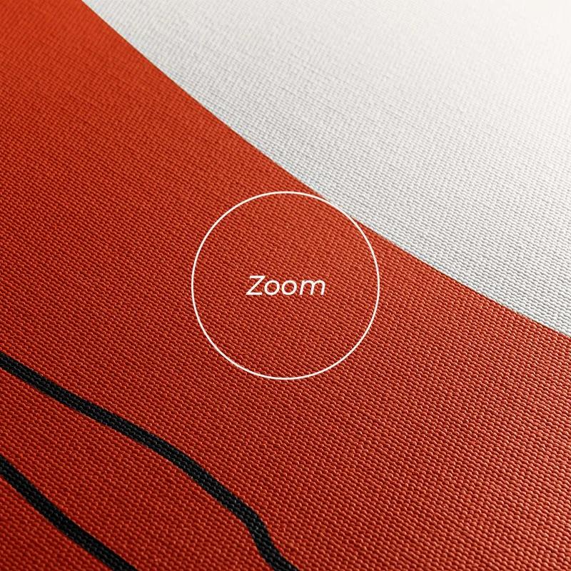 Tablou Multicanvas Orange Circle mockup 1