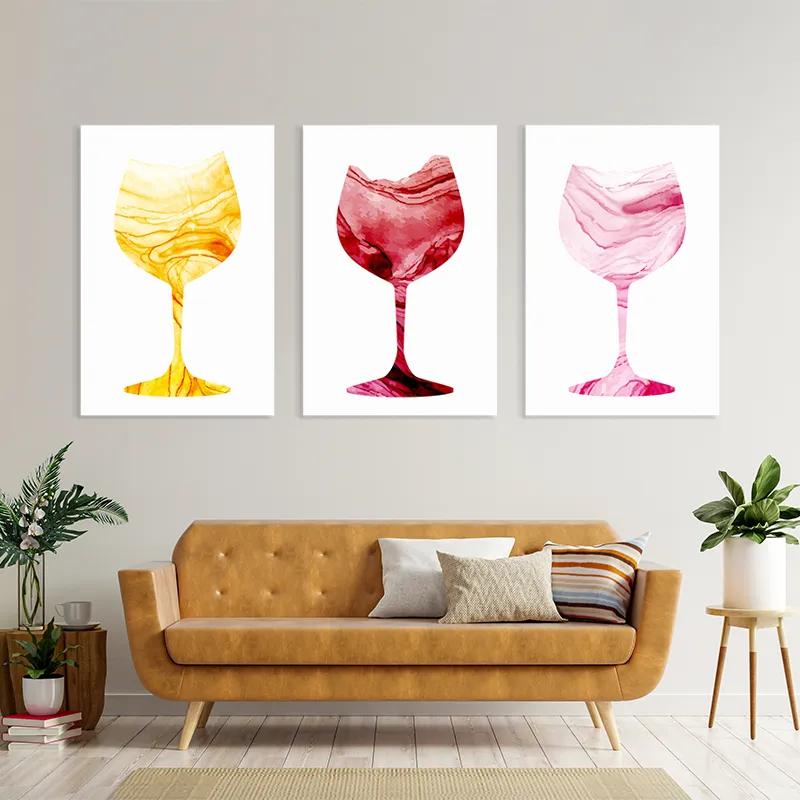 Tablou Multicanvas Drinks mockup 4