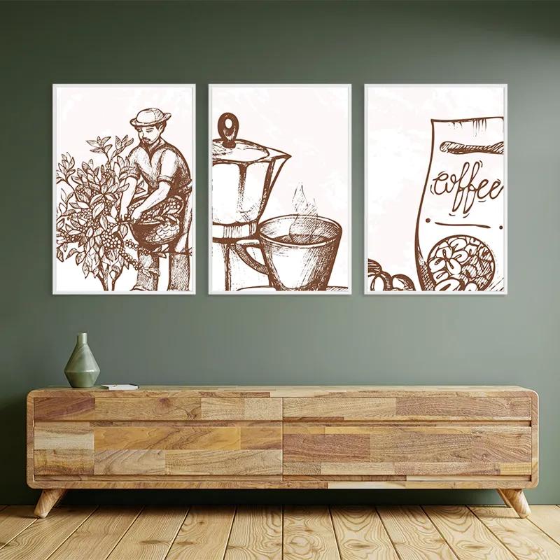 Tablou Multicanvas Coffee Set mockup 2