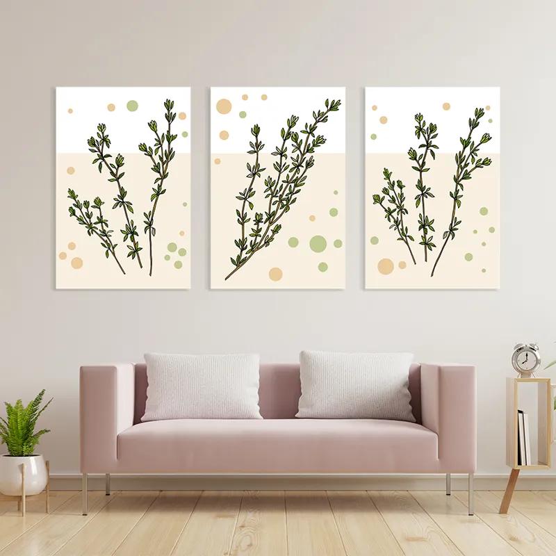 Tablou Multicanvas Fresh Herbs mockup 3