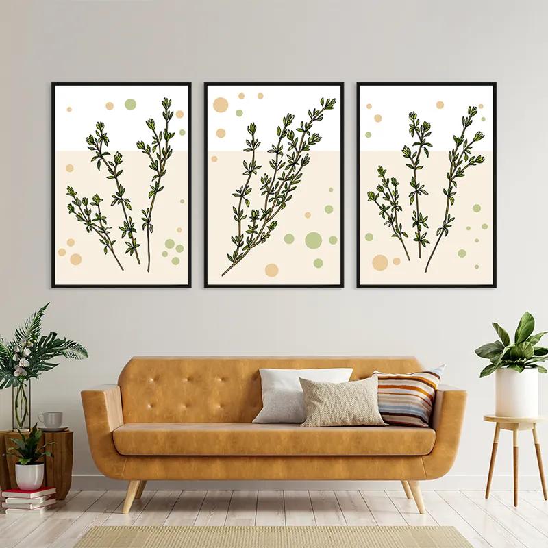 Tablou Multicanvas Fresh Herbs mockup 4