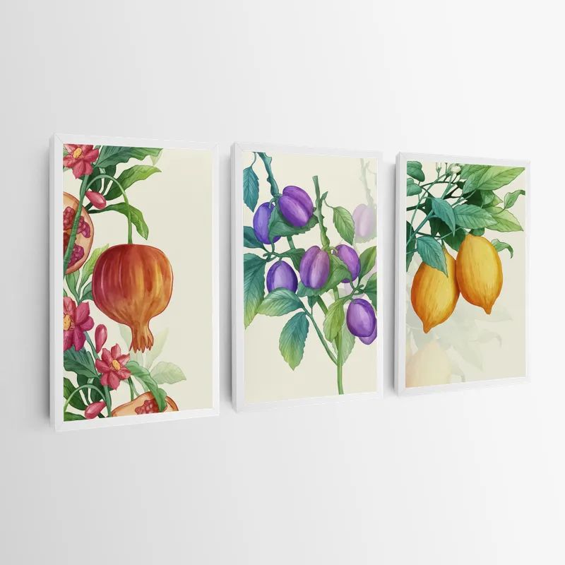 Watercolor Fruit Set mockup 0