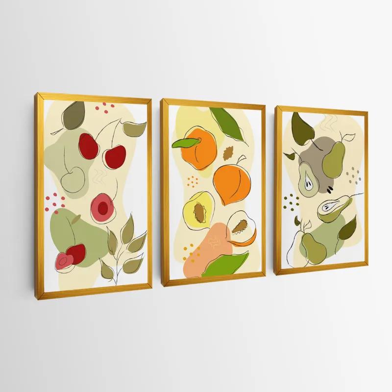 Tablou Multicanvas Minimalist Fruits mockup 0