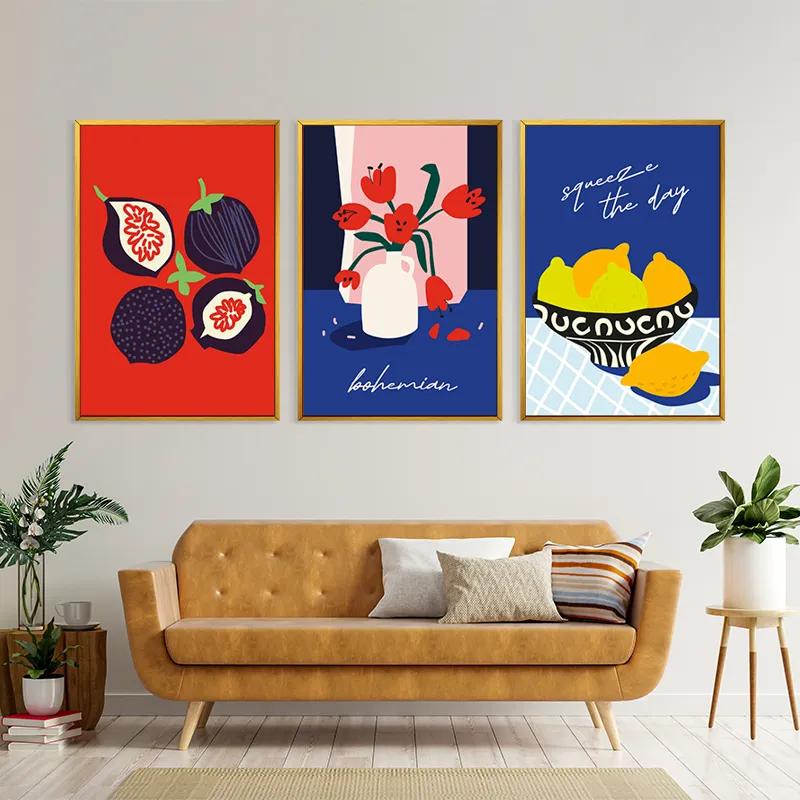 Tablou Multicanvas Fruits Set mockup 4