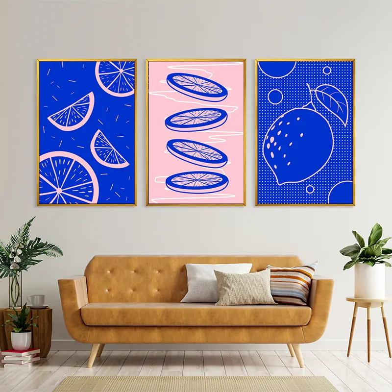 Tablou Multicanvas Lemon Set mockup 4