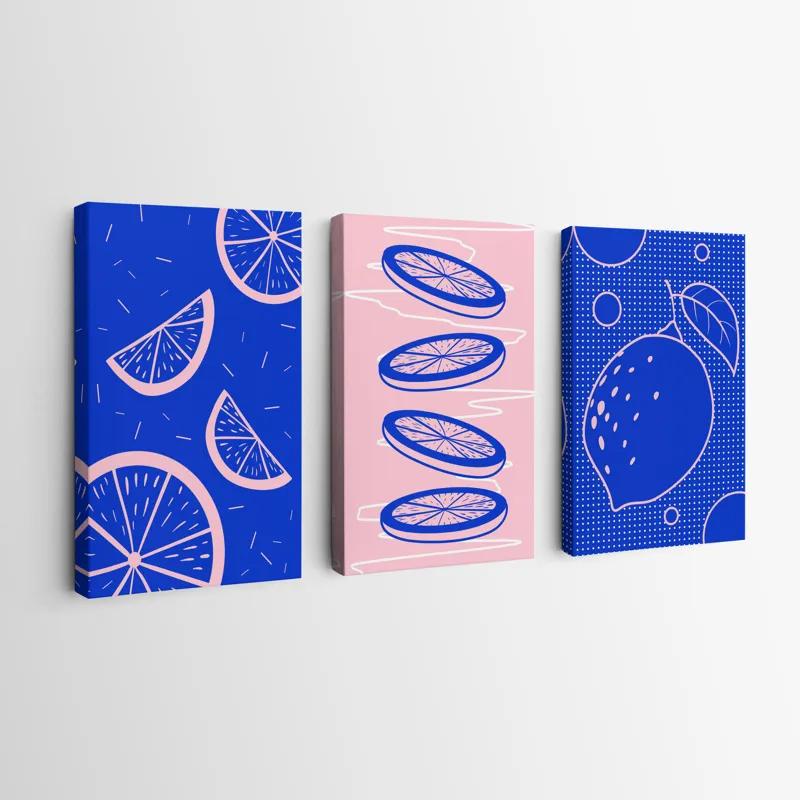 Tablou Multicanvas Lemon Set mockup 0