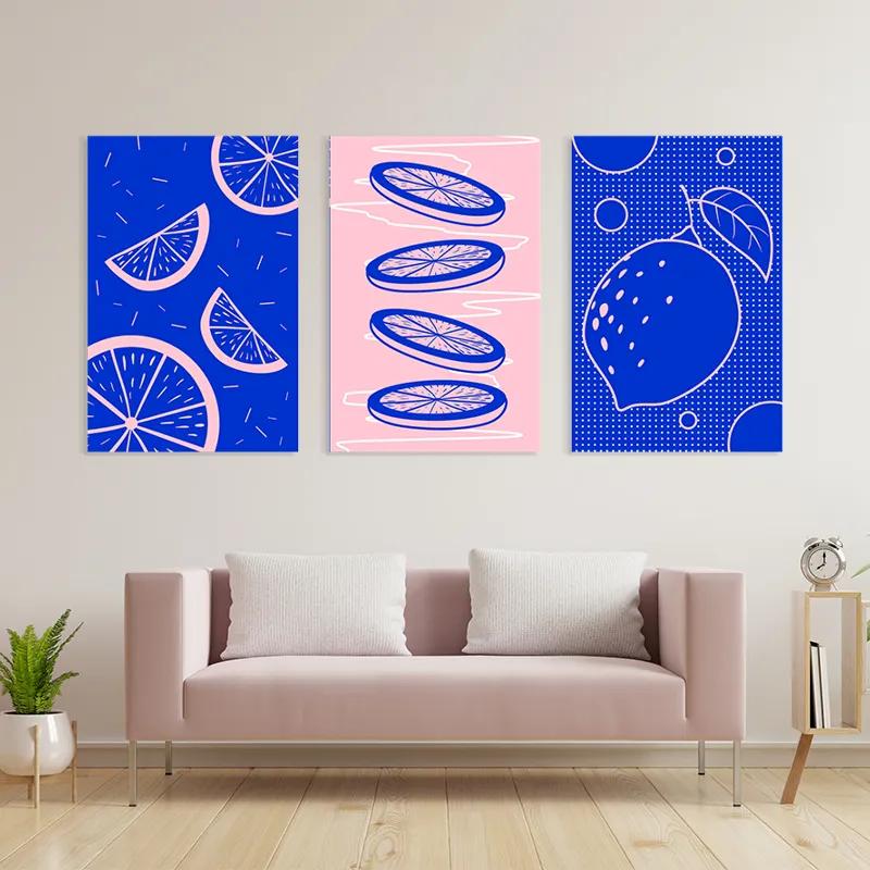 Tablou Multicanvas Lemon Set mockup 3