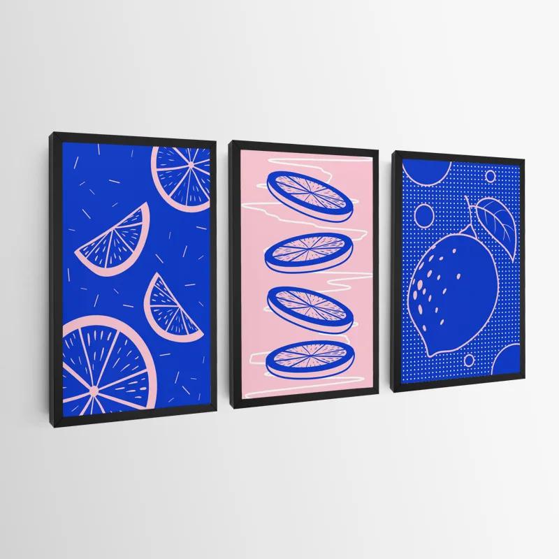 Tablou Multicanvas Lemon Set mockup 0