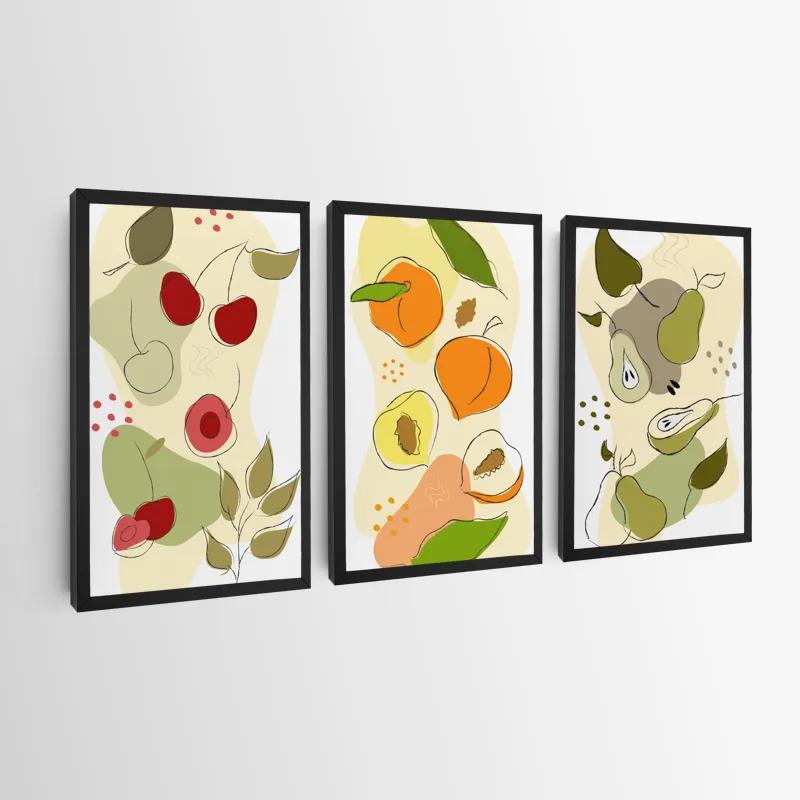 Tablou Multicanvas Minimalist Fruits mockup 0