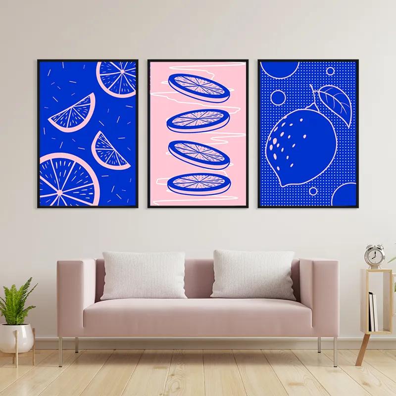 Tablou Multicanvas Lemon Set mockup 3