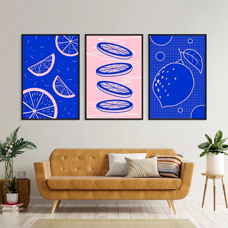 Tablou Multicanvas Lemon Set mockup 4