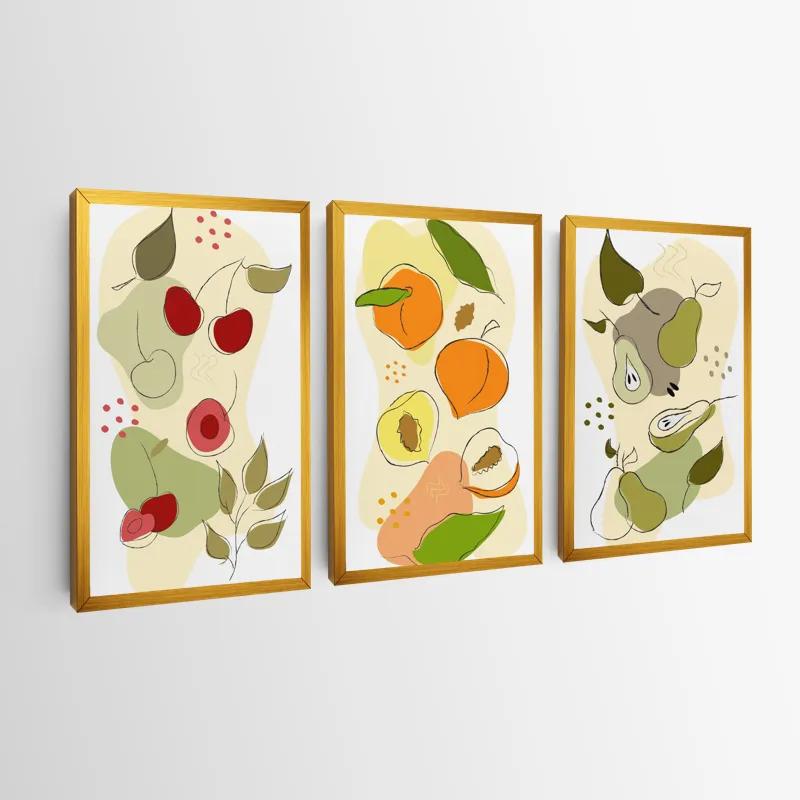 Tablou Multicanvas Vegetables Set mockup 0