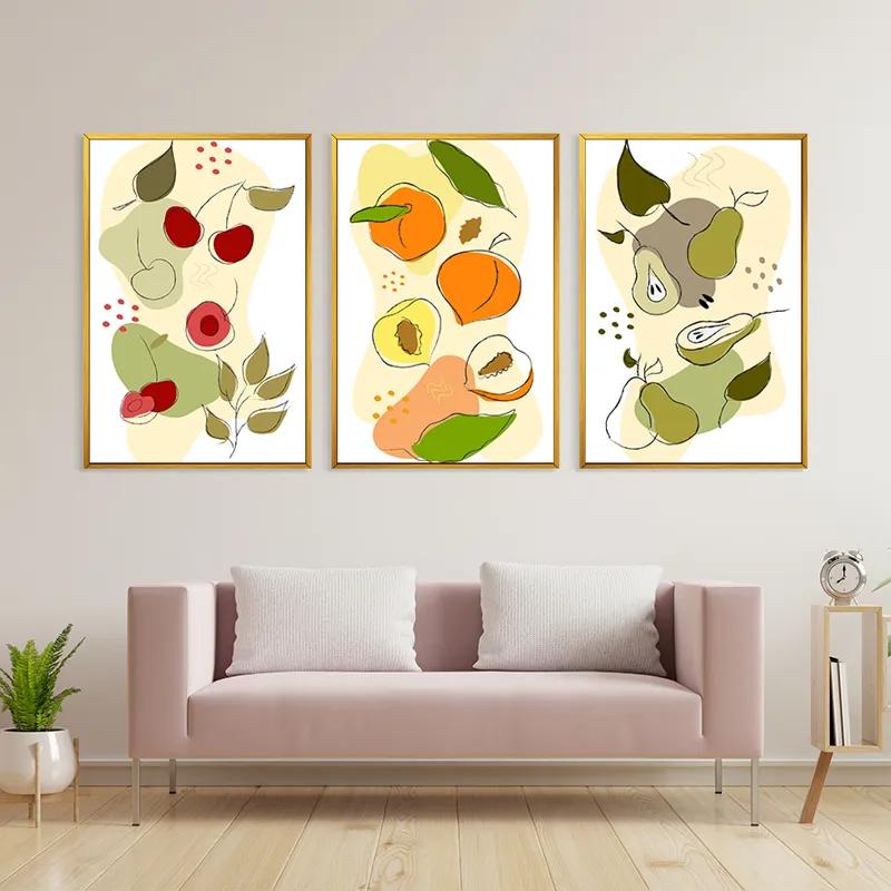 Tablou Multicanvas Vegetables Set mockup 3