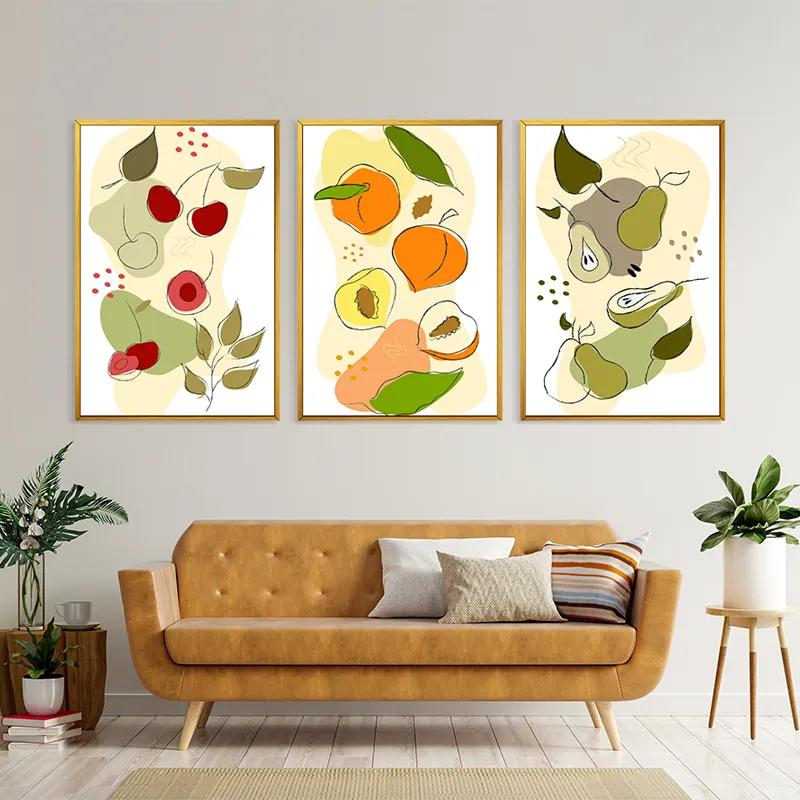 Tablou Multicanvas Vegetables Set mockup 4