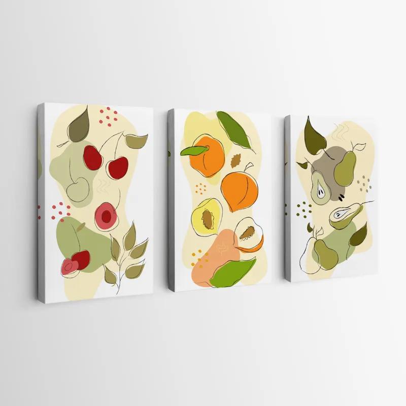 Tablou Multicanvas Vegetables Set mockup 0