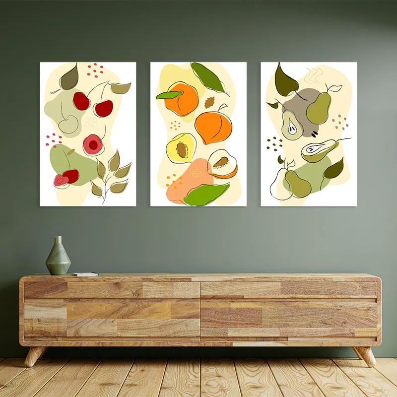 Tablou Multicanvas Vegetables Set mockup 2