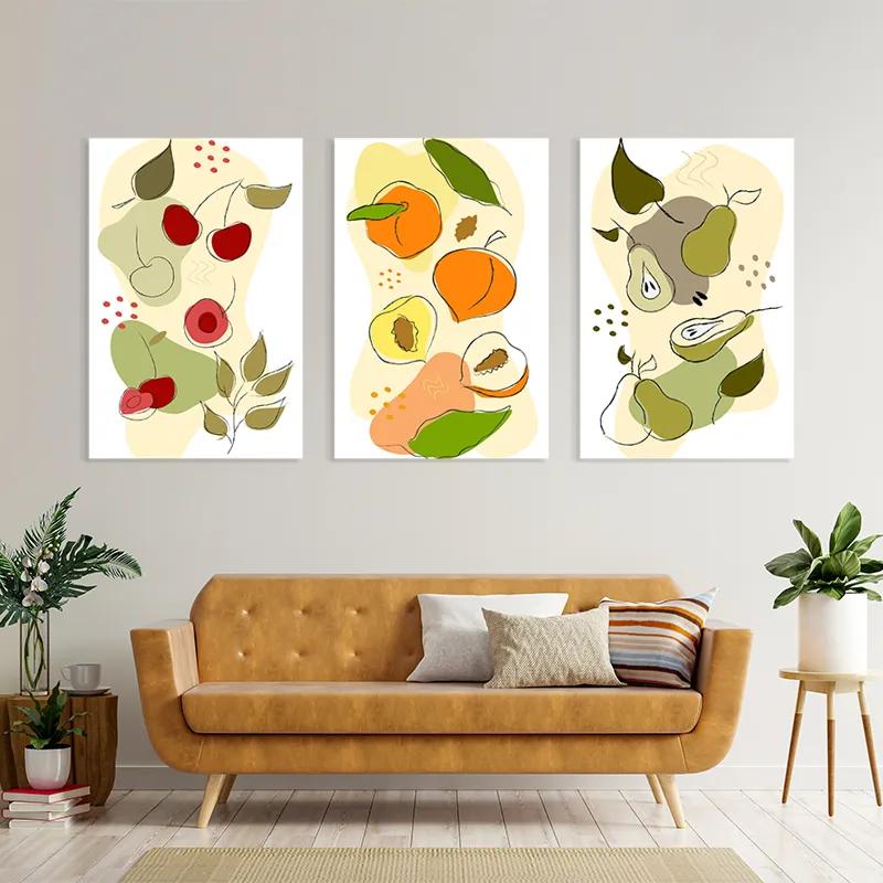 Tablou Multicanvas Vegetables Set mockup 4