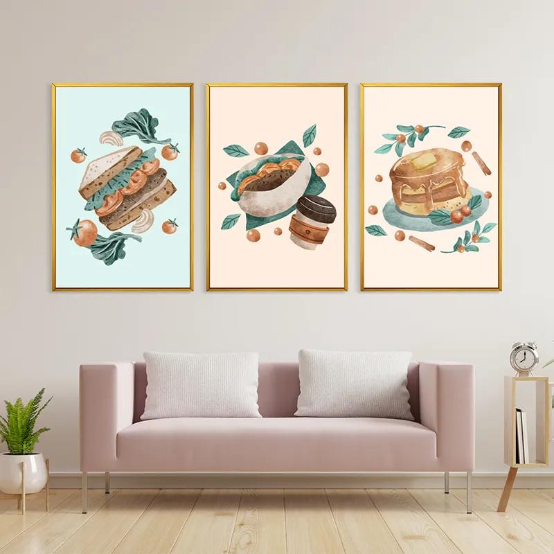 Tablou Multicanvas Food Set mockup 3