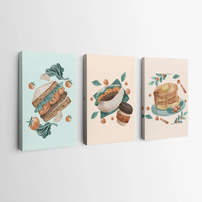 Tablou Multicanvas Food Set mockup 0