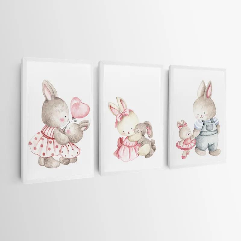 Tablou Multicanvas Bunny Family mockup 0