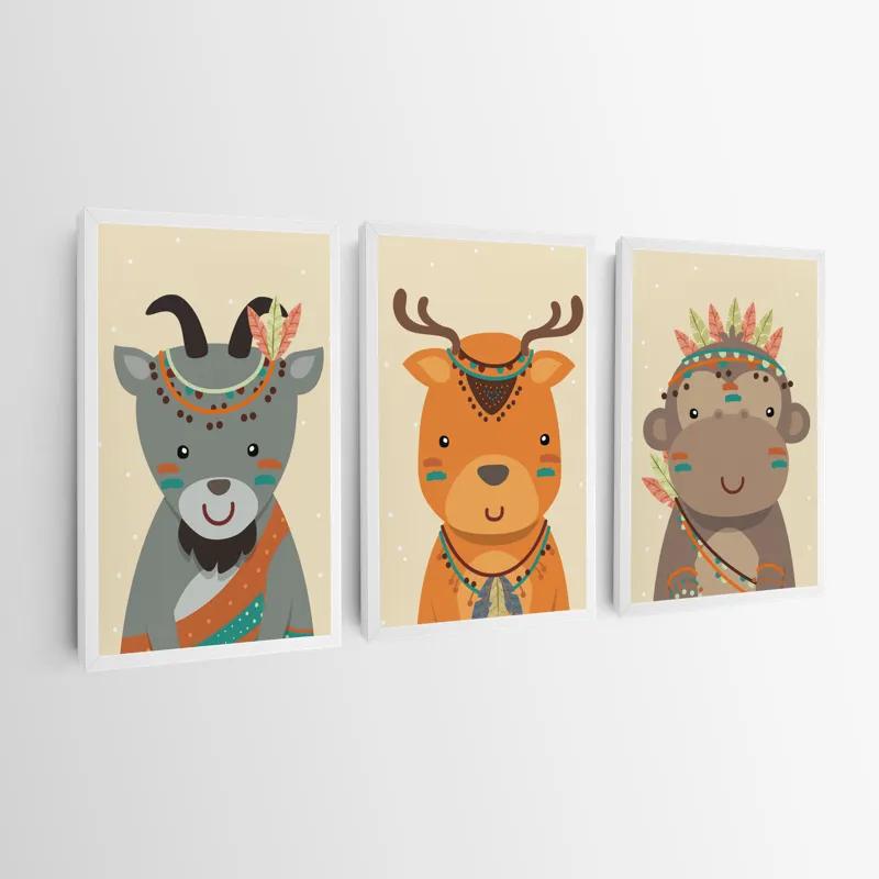 Tablou Multicanvas Indiannimals mockup 0