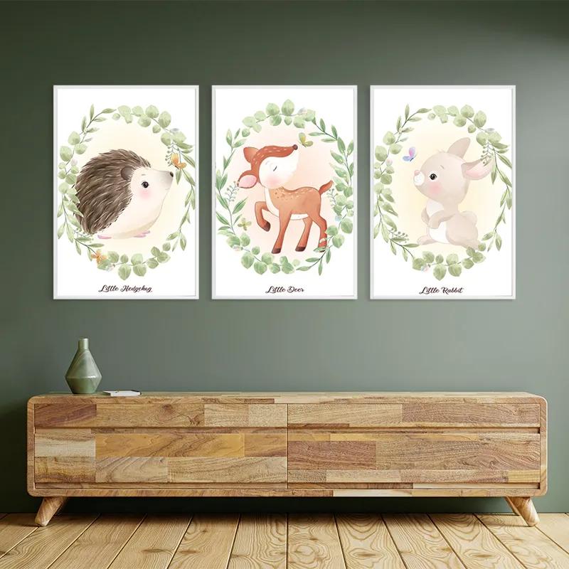 Tablou Multicanvas Animals Portrait mockup 2