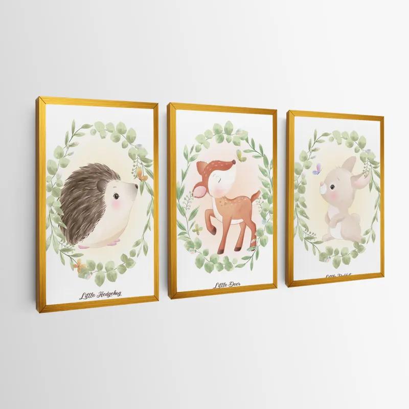 Tablou Multicanvas Animals Portrait mockup 0