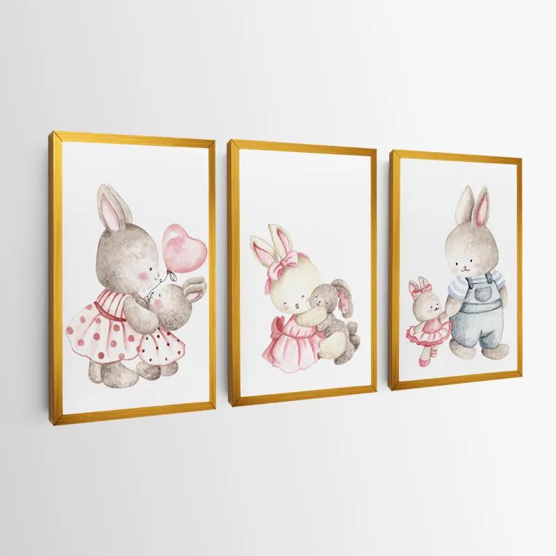 Tablou Multicanvas Bunny Family mockup 0