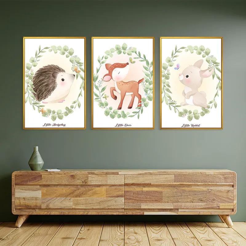 Tablou Multicanvas Animals Portrait mockup 2