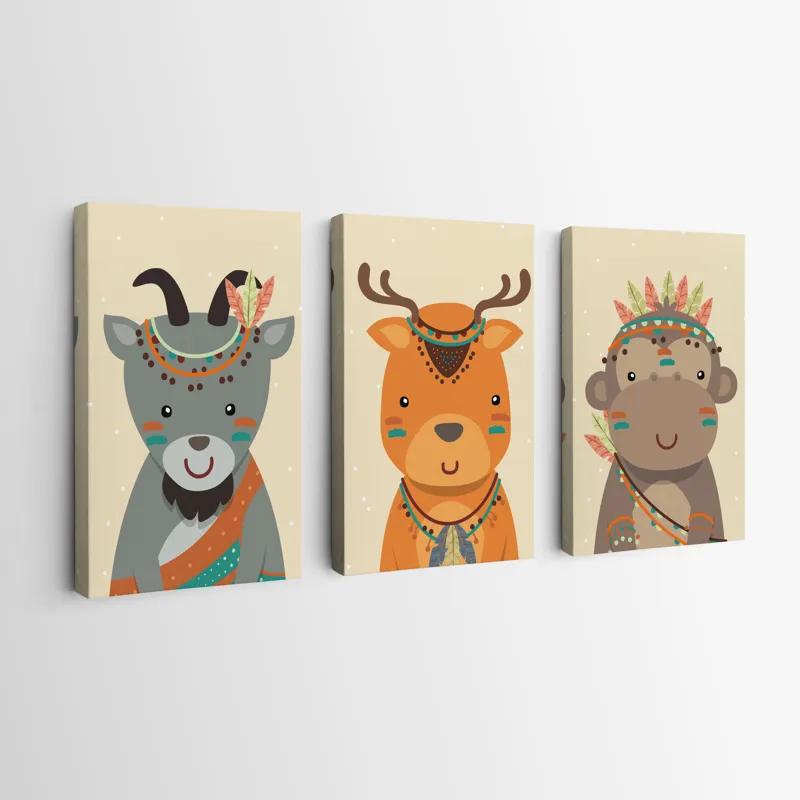 Tablou Multicanvas Indiannimals mockup 0