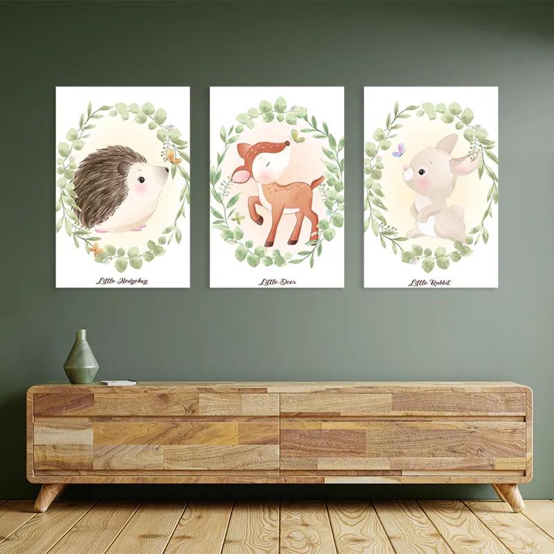 Tablou Multicanvas Animals Portrait mockup 2