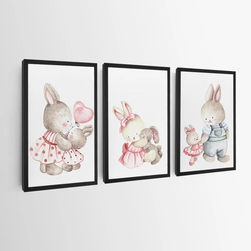 Tablou Multicanvas Bunny Family mockup 0