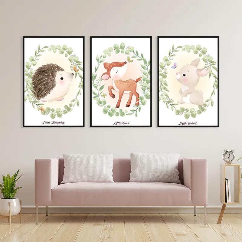 Tablou Multicanvas Animals Portrait mockup 3