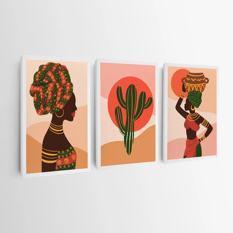 Tablou Multicanvas African Tradition Set mockup 0
